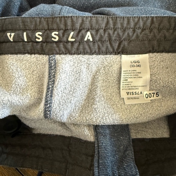 Vissla Men's Blue Jogger Pants Size L - Picture 11 of 11